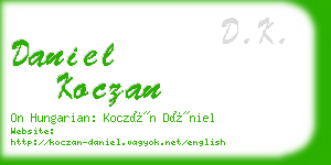 daniel koczan business card